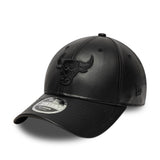 Casquette Chicago Bulls, PU MC, New Era, 9FORTY, uni, noir