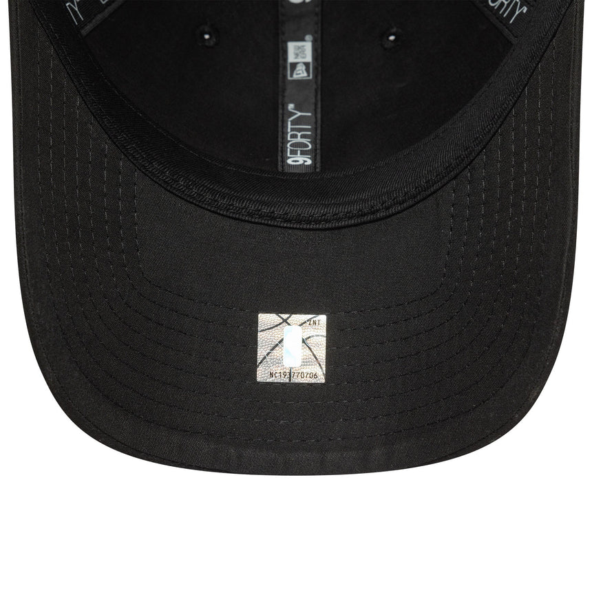 Casquette Chicago Bulls, pin NBA, New Era 9FORTY, noir