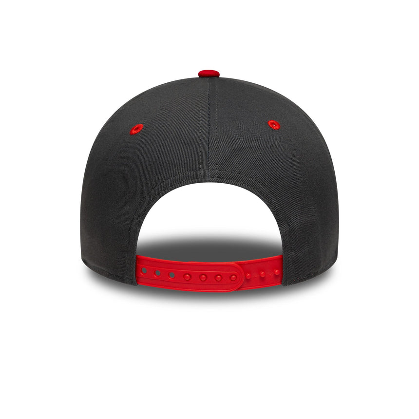 Casquette Kansas City Chiefs, badge d'équipe, New Era, 9TWENTY, uni, gris