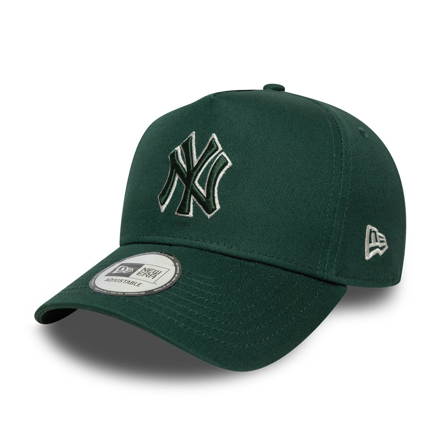 Casquette des Yankees de New York, cadre contouré, New Era, 9FORTY, monochrome, vert