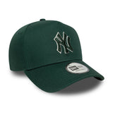 Casquette des Yankees de New York, cadre contouré, New Era, 9FORTY, monochrome, vert