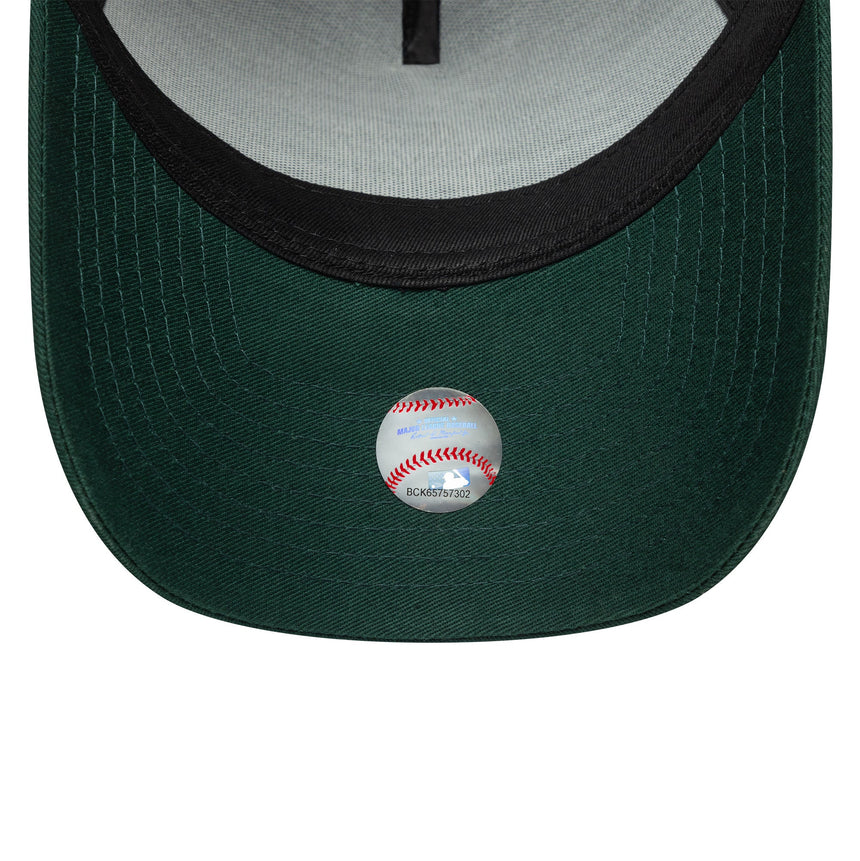 Casquette des Yankees de New York, cadre contouré, New Era, 9FORTY, monochrome, vert