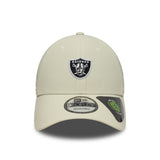 Casquette des Raiders de Las Vegas, recyclée, 9FORTY, New Era, gris