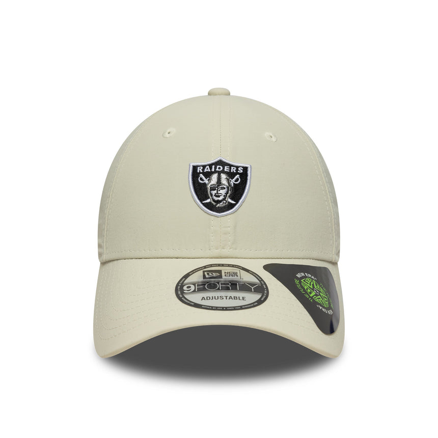 Casquette des Raiders de Las Vegas, recyclée, 9FORTY, New Era, gris