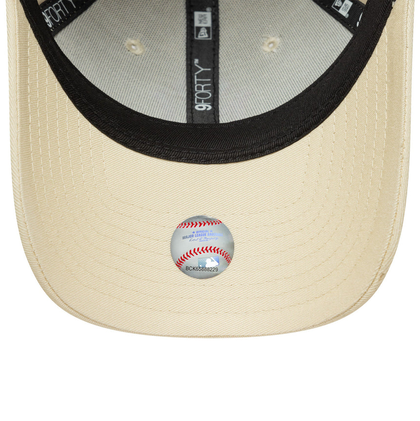 Casquette New York Yankees, femmes, New Era, 9FORTY, blanc, blanc