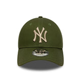Casquette des New York Yankees, couleur unie, New Era, 9FORTY, verte