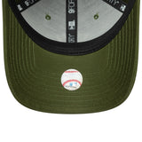 Casquette des New York Yankees, couleur unie, New Era, 9FORTY, verte