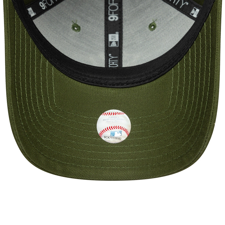 Casquette des New York Yankees, couleur unie, New Era, 9FORTY, verte