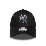 Casquette New York Yankees, logo métallique, 9FORTY, noir