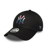 Casquette New York Yankees, logo métallique, 9FORTY, noir