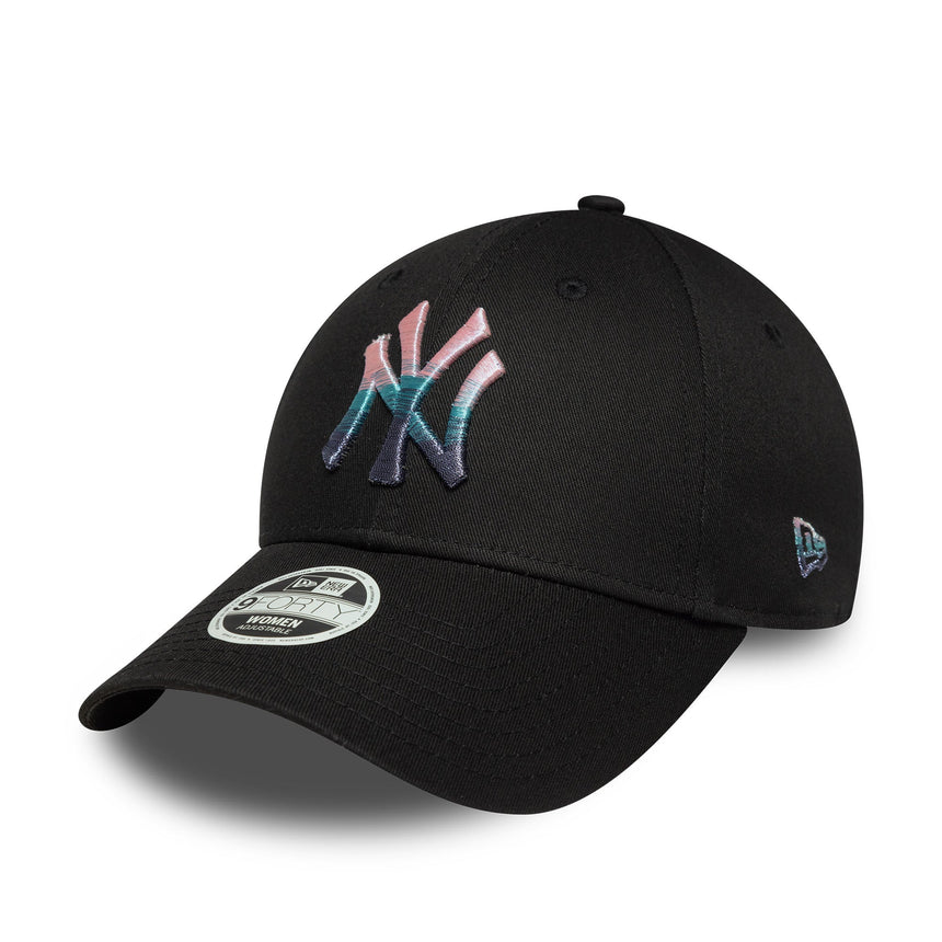 Casquette New York Yankees, logo métallique, 9FORTY, noir