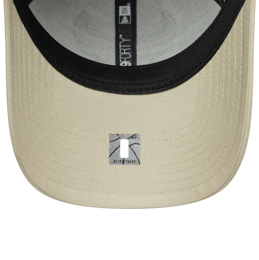 Casquette Chicago Bulls, pin TEAM OUTLINE, 9FORTY, gris