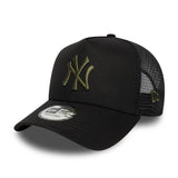Casquette trucker des New York Yankees, essentiel de ligue, RIG, noire