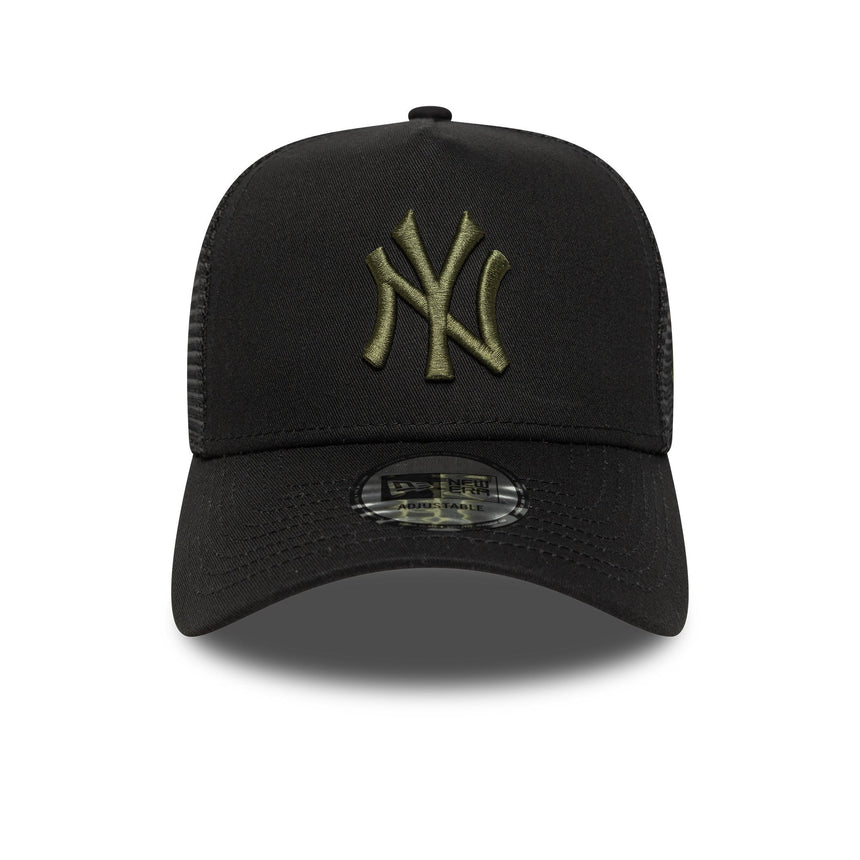 Casquette trucker des New York Yankees, essentiel de ligue, RIG, noire