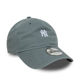 Casquette des Yankees de New York, logo mini lavé, New Era, 9TWENTY, gris
