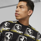Ferrari t-shirt, Puma, Race AOP 2, black - FansBRANDS®