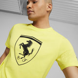 Ferrari t-shirt, Puma, Big shield Speed, yellow - FansBRANDS®