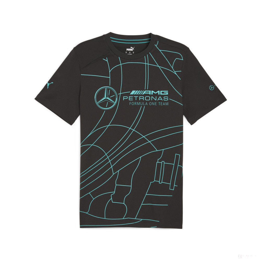 Mercedes t-shirt, Puma, statement, black - FansBRANDS®