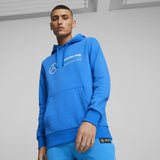 Mercedes sweatshirt, hooded, Puma, ESS, fleece, blue - FansBRANDS®