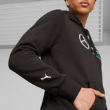 Mercedes sweat-shirt, à capuche, Puma, ESS, polaire, noir