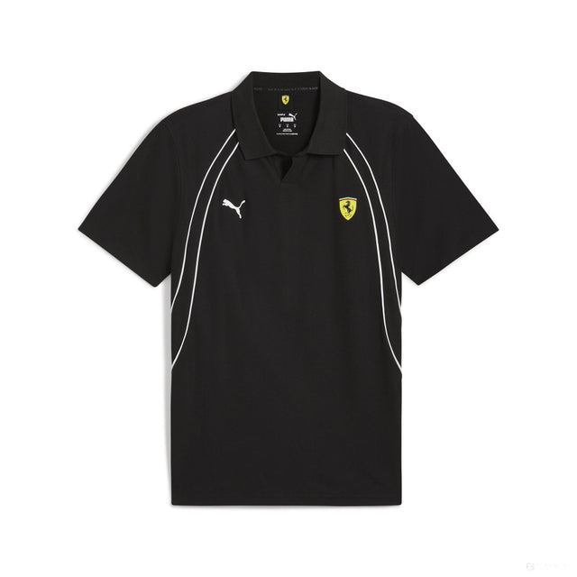 Ferrari t-shirt avec col chemise, Puma, race, noir - FansBRANDS®