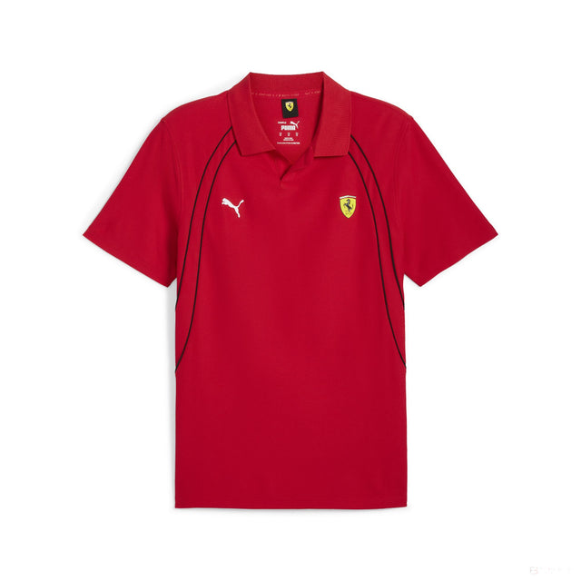 Ferrari t-shirt avec col chemise, Puma, race, rouge - FansBRANDS®