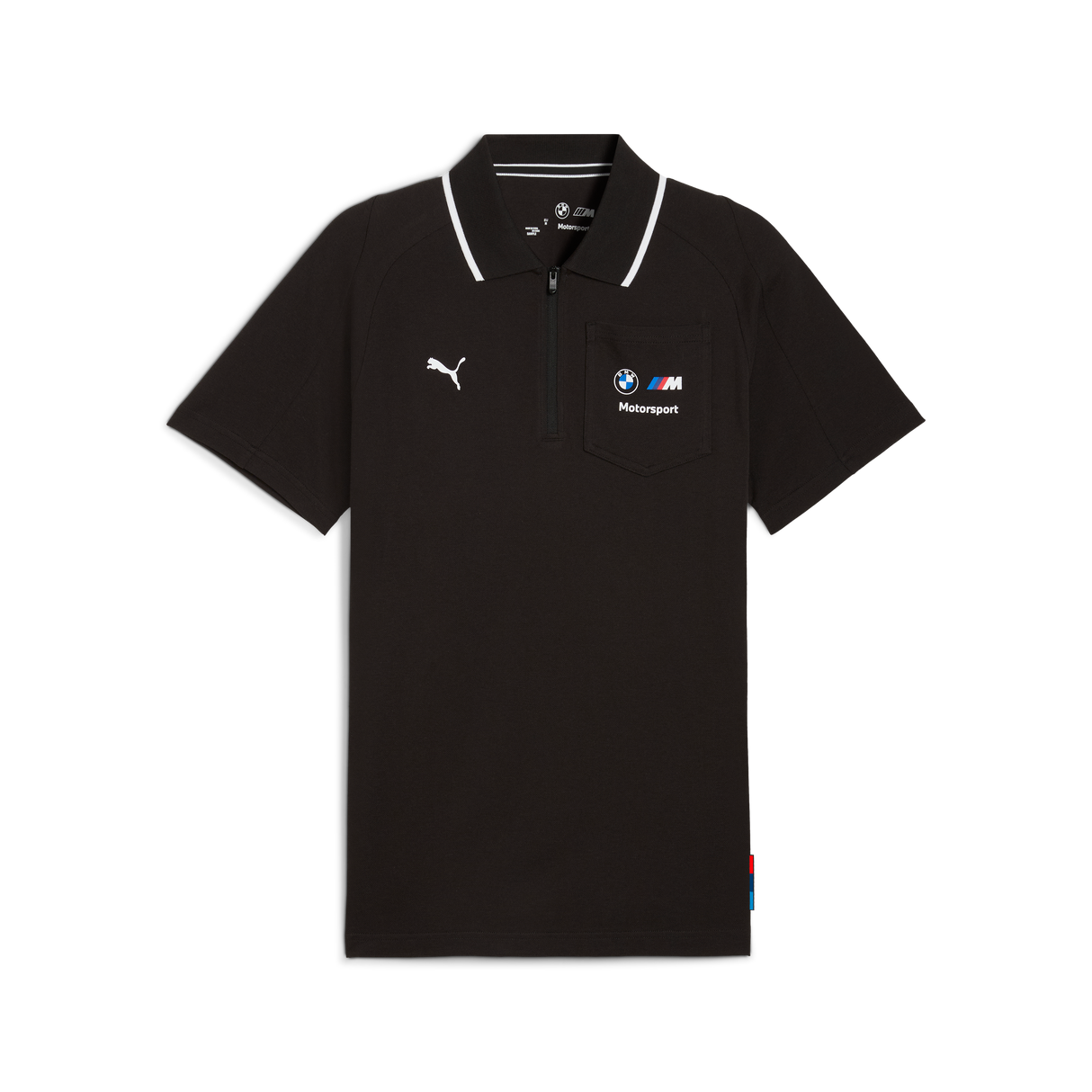 Polo zippé BMW, Puma, MMS, noir 🔥