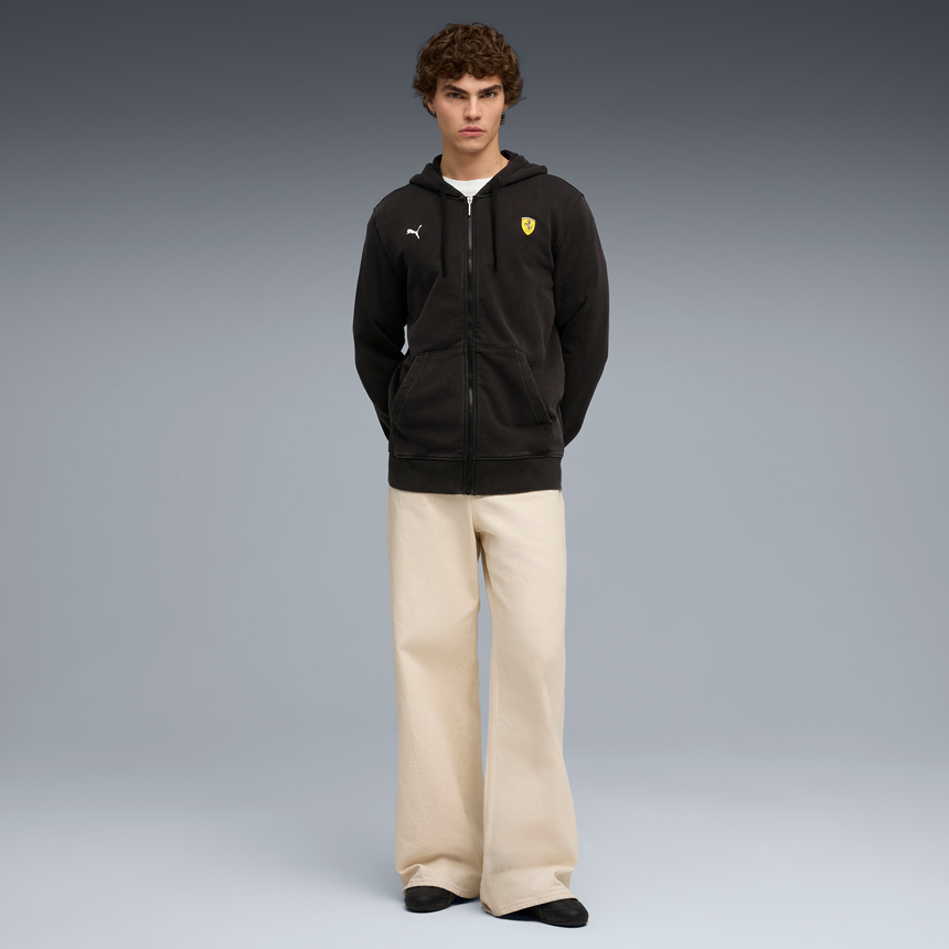 Sweat à capuche zippé Ferrari, Puma, noir 🔥