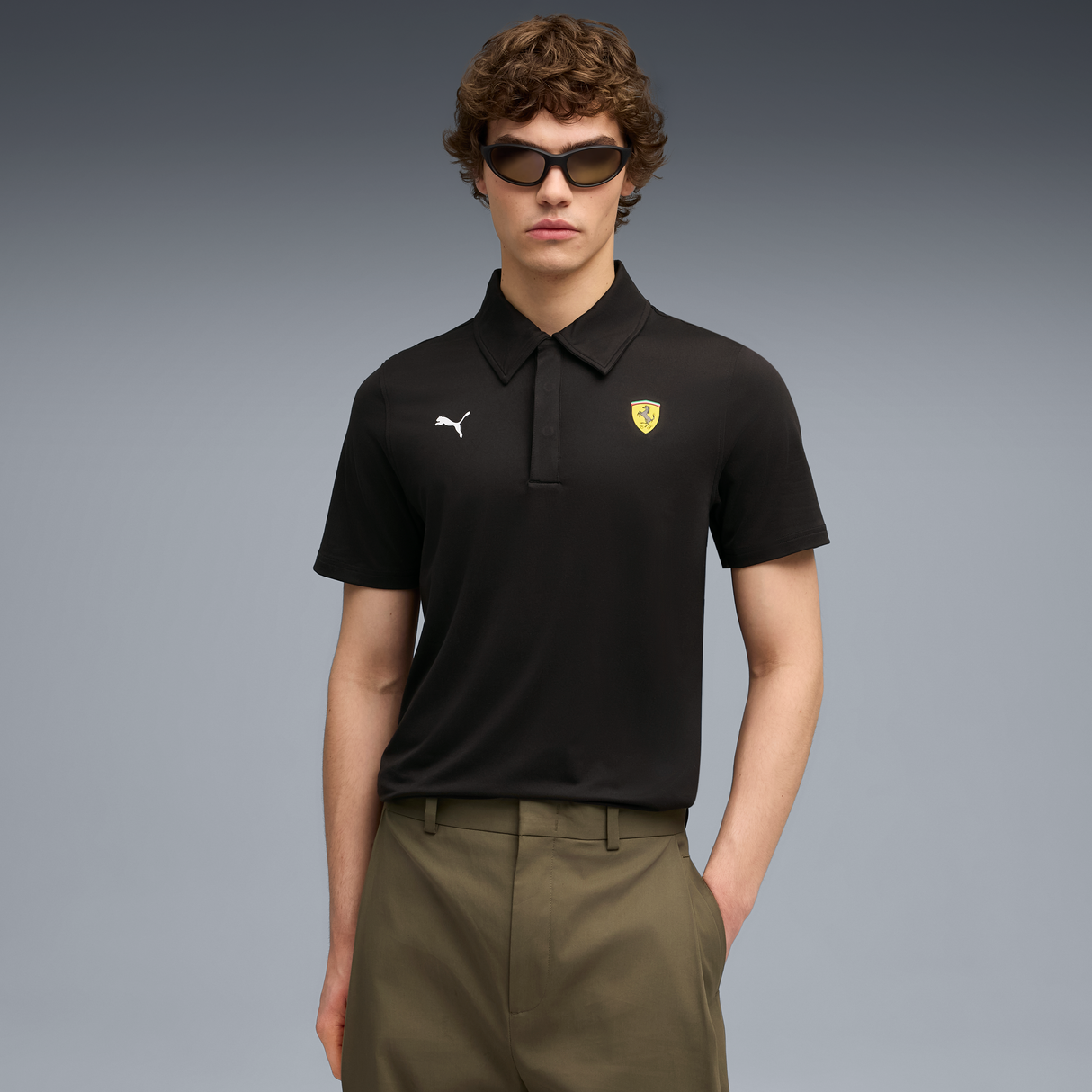 Polo Ferrari, Puma, sportswear Cloudspun, noir 🔥