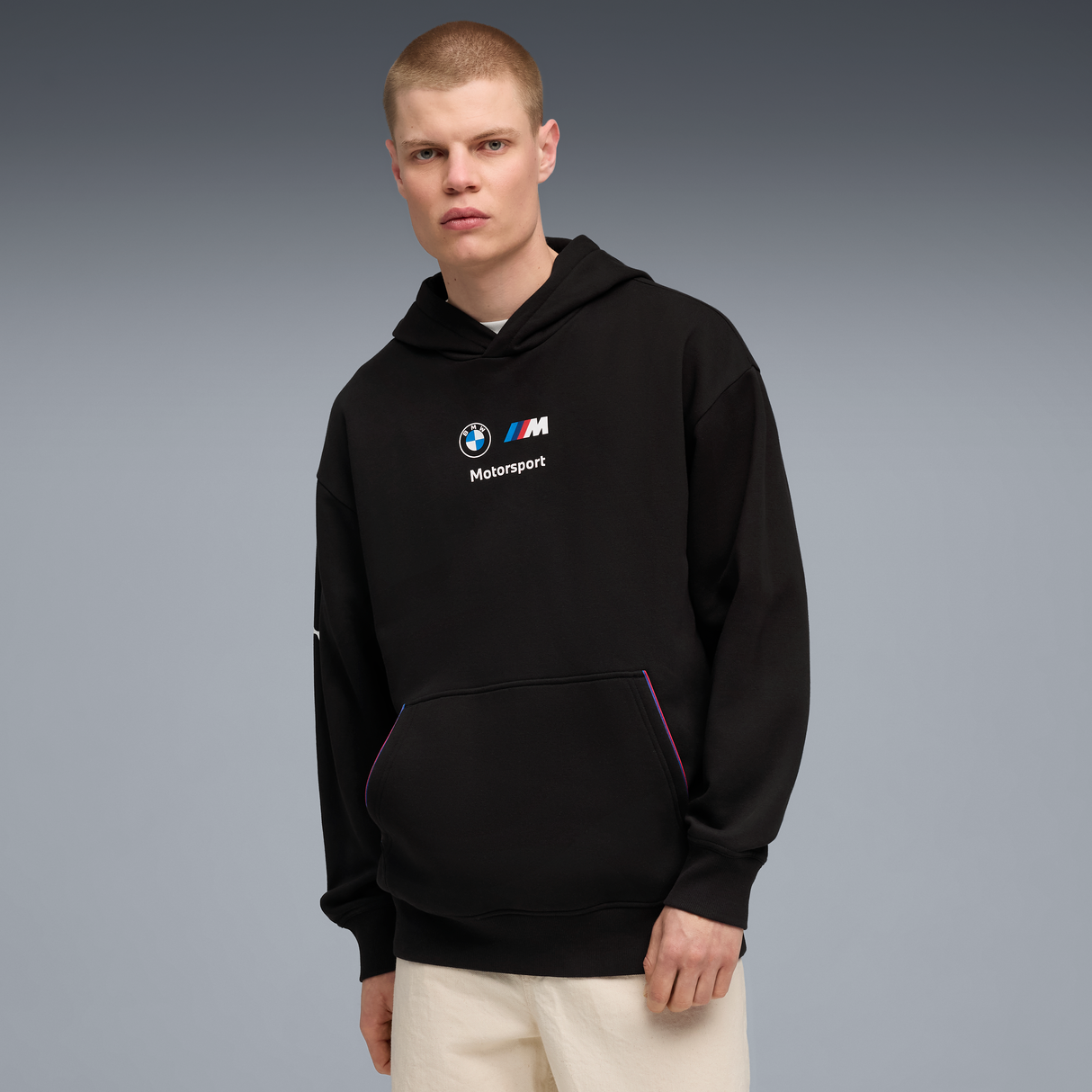 Sweat à capuche polaire BMW, Puma, MMS, essential+, noir