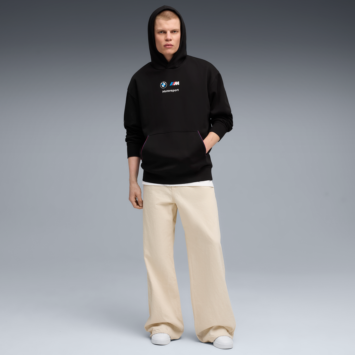 Sweat à capuche polaire BMW, Puma, MMS, essential+, noir