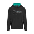 Mercedes Team Sweat á Capuche Logo, Noir, 2022 - FansBRANDS®