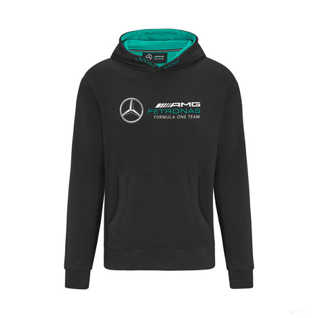 Mercedes Team Sweat á Capuche Logo, Noir, 2022 - FansBRANDS®