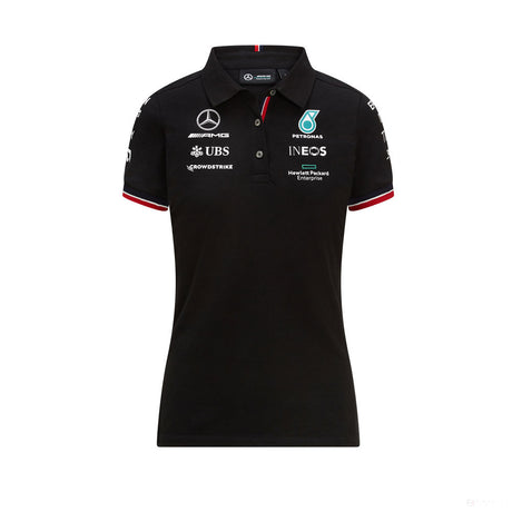2021, Noir, Mercedes Femmes Équipe Polo - FansBRANDS®