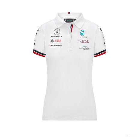 2021, blanch, Mercedes Femmes Équipe Polo - FansBRANDS®