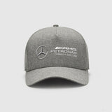 Casquette de course Mercedes grise