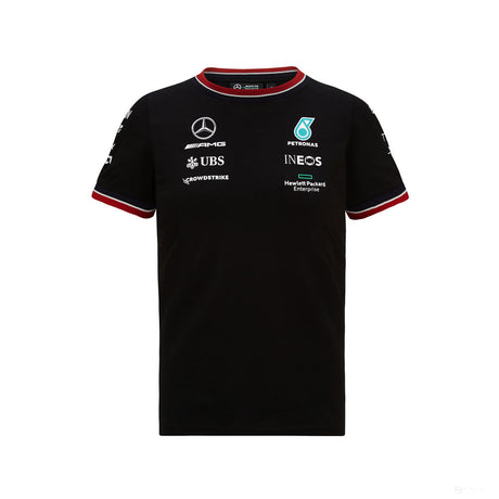 2021, Noir, Mercedes Enfant Équipe T-shirt - FansBRANDS®