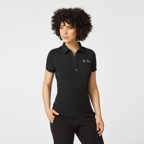 Mercedes Polo Femmess, Classic, Noir, 2022 - FansBRANDS®