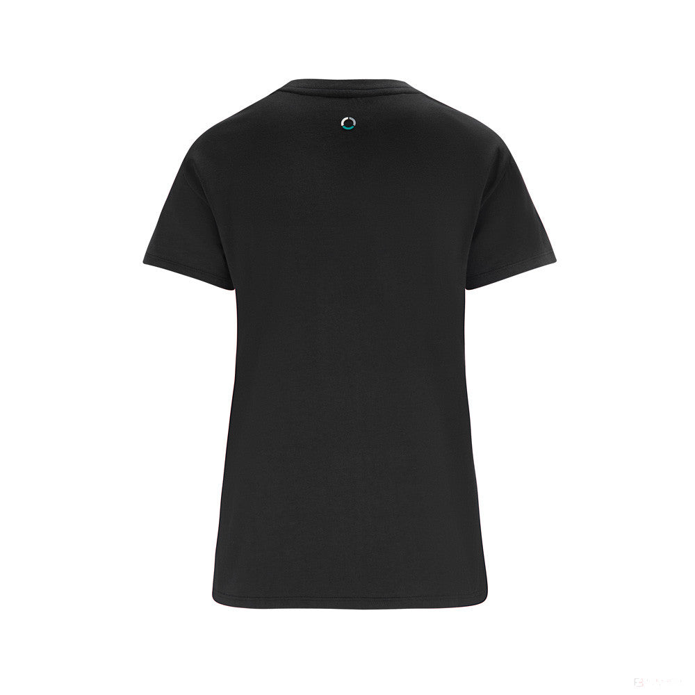 Mercedes T-shirt col rond Femmess, Large Logo, Noir, 2022 - FansBRANDS®