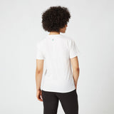Mercedes T-shirt col rond Femmess, Large Logo, Blanc, 2022