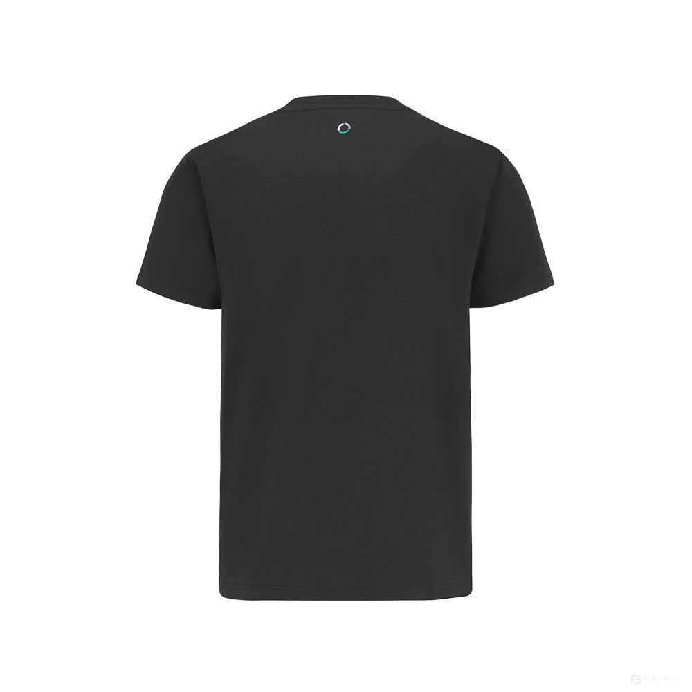 Mercedes T-shirt col rond, Small Logo, Noir, 2022
