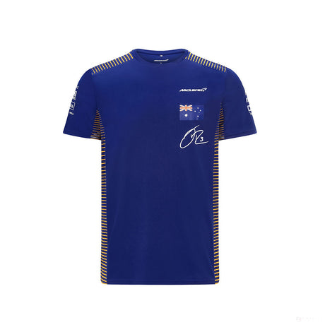 T-shirt, McLaren Daniel Ricciardo, Bleu, 2021 - FansBRANDS®