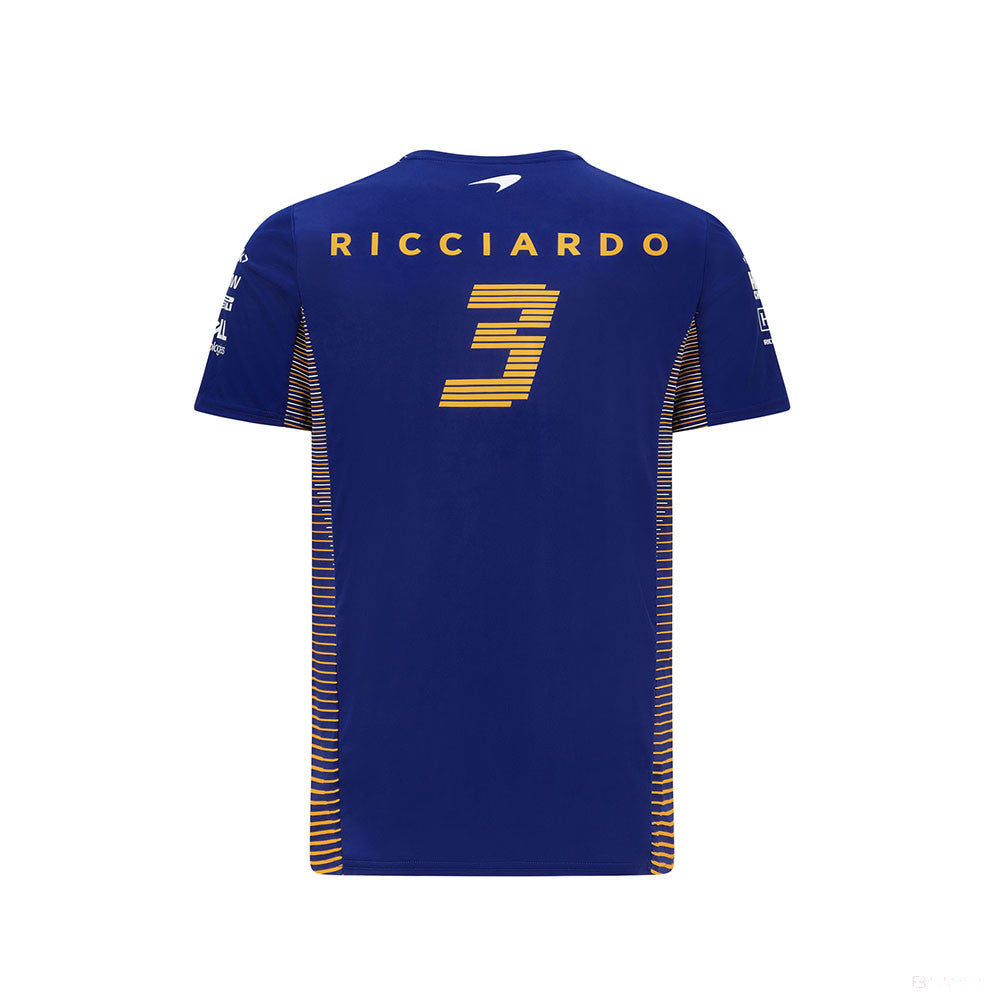 T-shirt, McLaren Daniel Ricciardo, Bleu, 2021 - FansBRANDS®