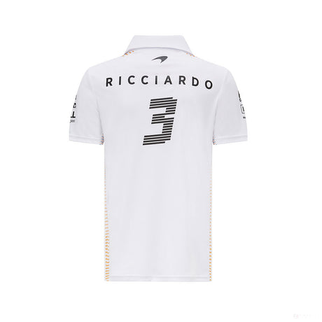 Polo, McLaren Daniel Ricciardo, Blanc, 2021 - Équipe