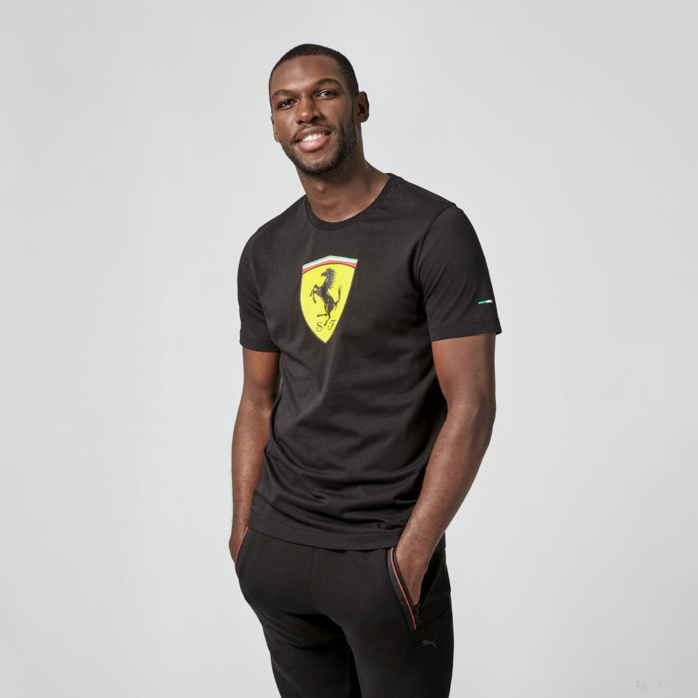 Ferrari Large Shield T-shirt, Noir, 2021
