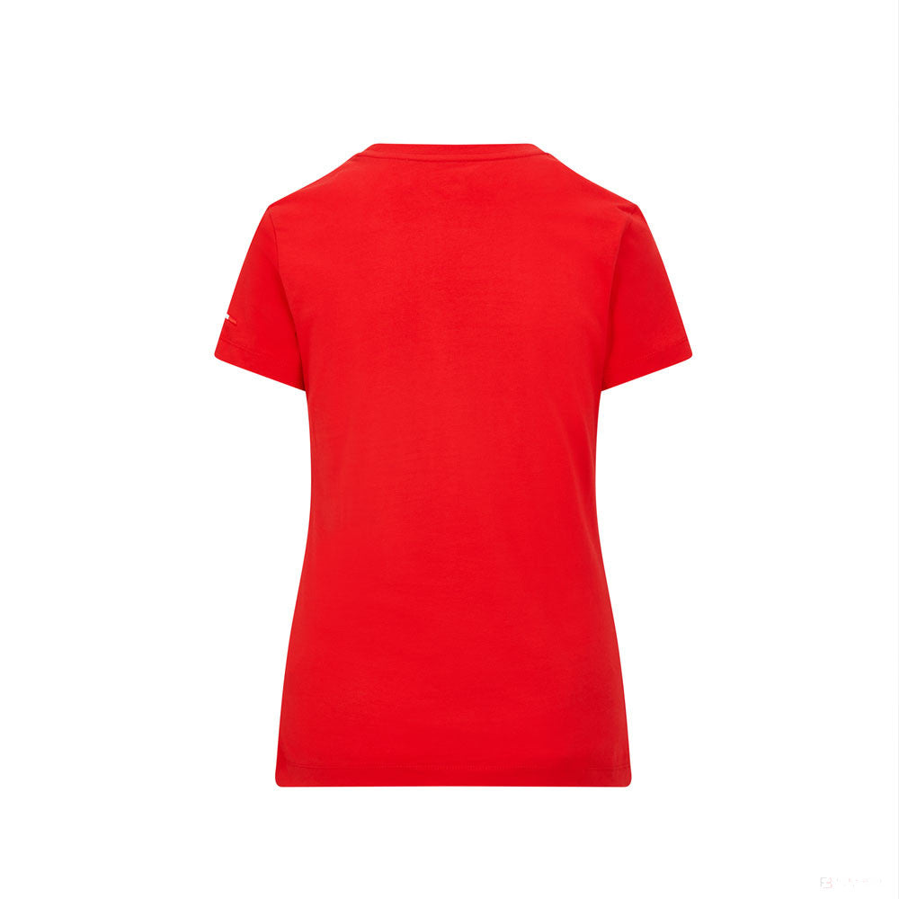 Ferrari Small Shield Femmes T-shirt, Rouge, 2021 - FansBRANDS®