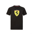 Ferrari Large Shield Enfant T-shirt, Noir, 2021 - FansBRANDS®