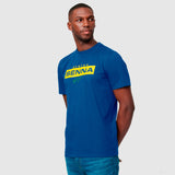 T-shirt col Rond Ayrton Senna Logo, Bleu - FansBRANDS®