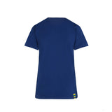 T-shirt col Rond  Ayrton Senna Logo graphique, Bleu