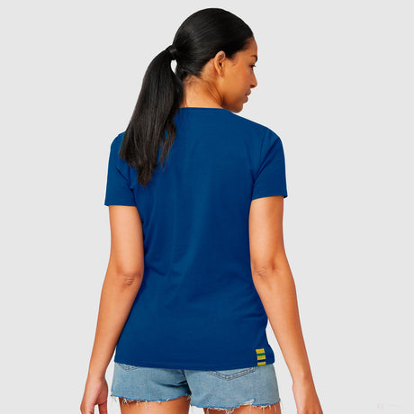 T-shirt col Rond  Ayrton Senna Logo graphique, Bleu - FansBRANDS®